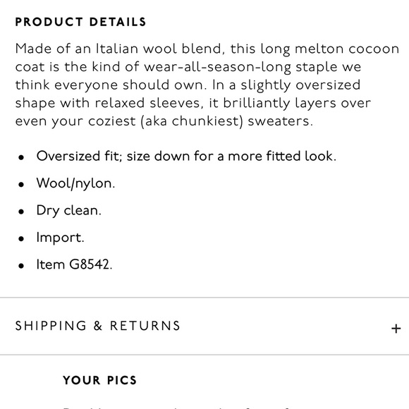 Madewell Altas Cocoon Coat - Picture 8 of 8